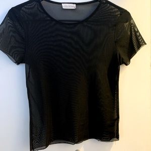 Mesh tshirt black